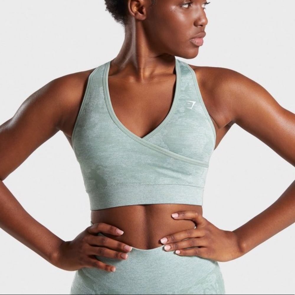 Gymshark camo sports bra